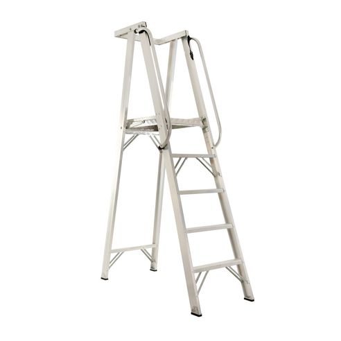 Escalera Plataforma En Aluminio Profesional 5 Peldaños 1.5 mt E. Colombia