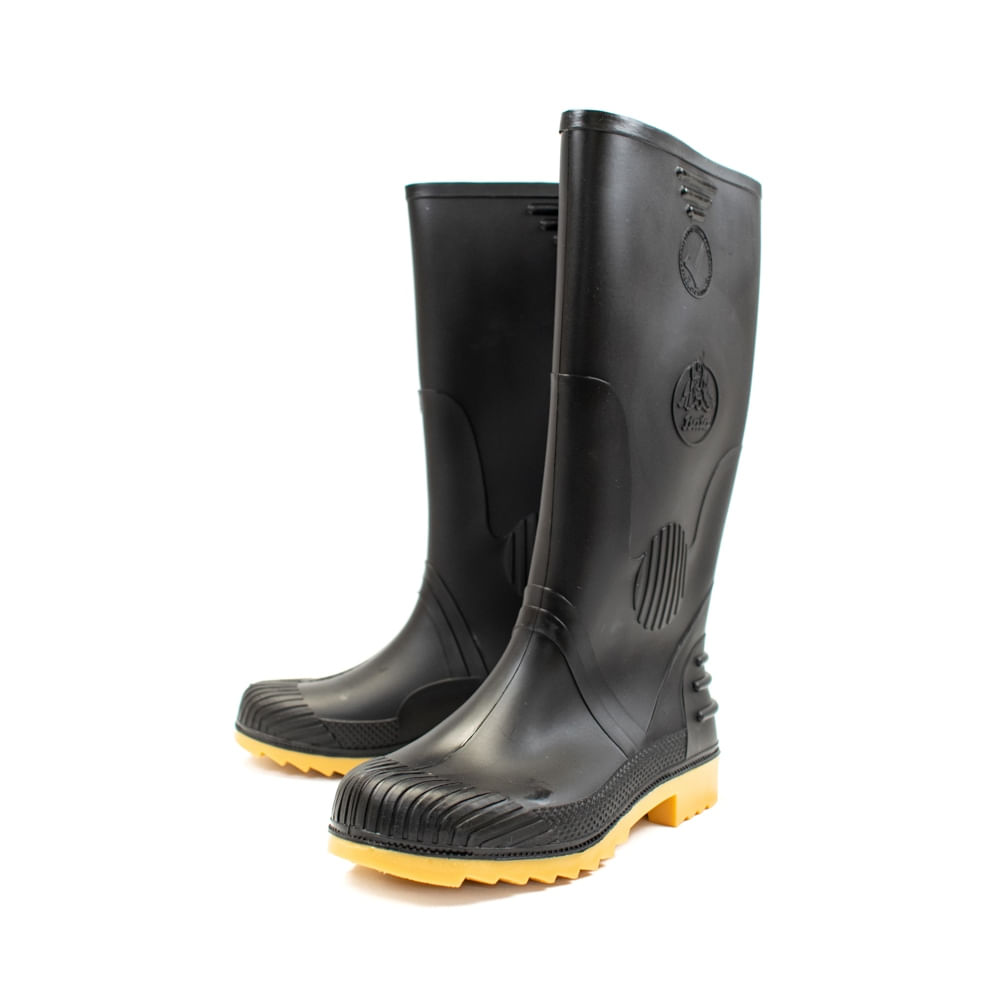 Bota Agrícola Negra Sin Puntera Talla 37 Bata