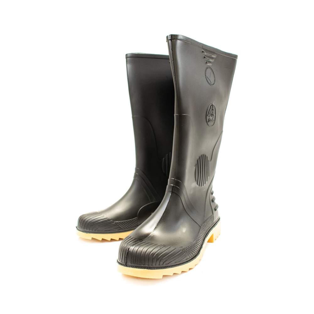 Bota Agrícola Negra Sin Puntera Talla 42 Bata