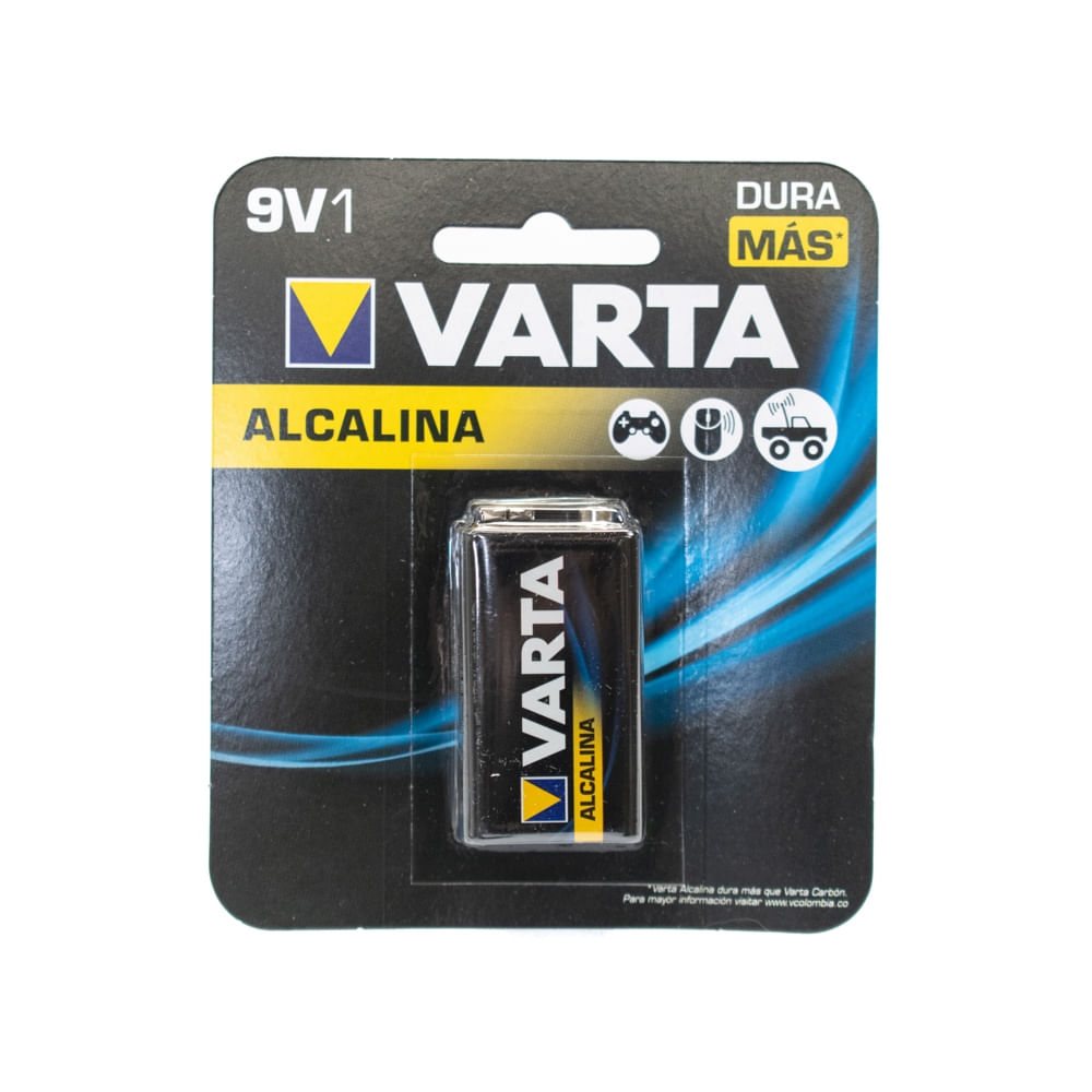 Pila Alkalina 9 Volt. Cuadrada Varta 4922-1 -C/U(48)