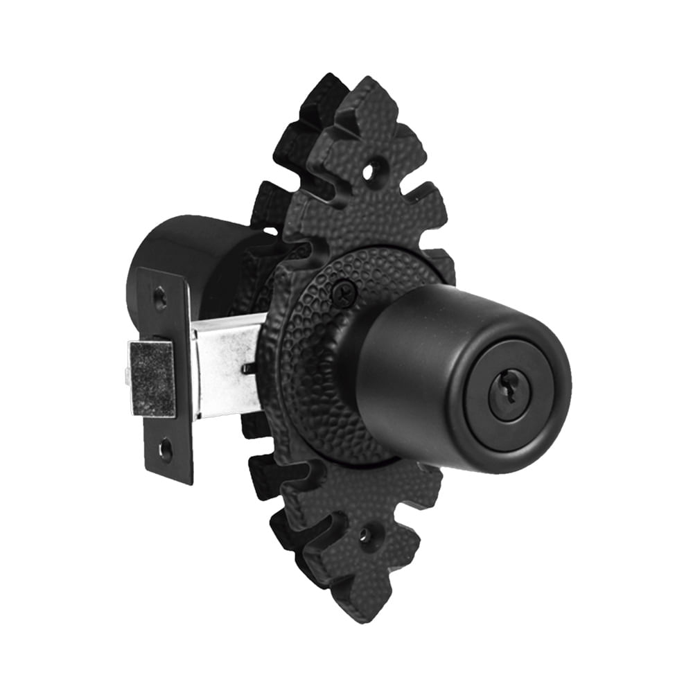 Cerradura de bola para alcoba rustica negro Yale 9303