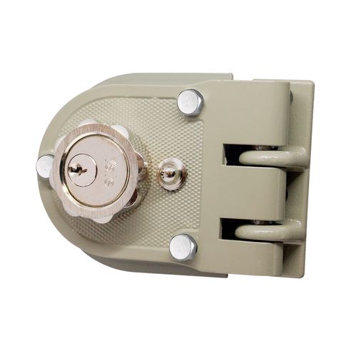 Cerradura sobreponer con candado derecha yale 396 Roseta