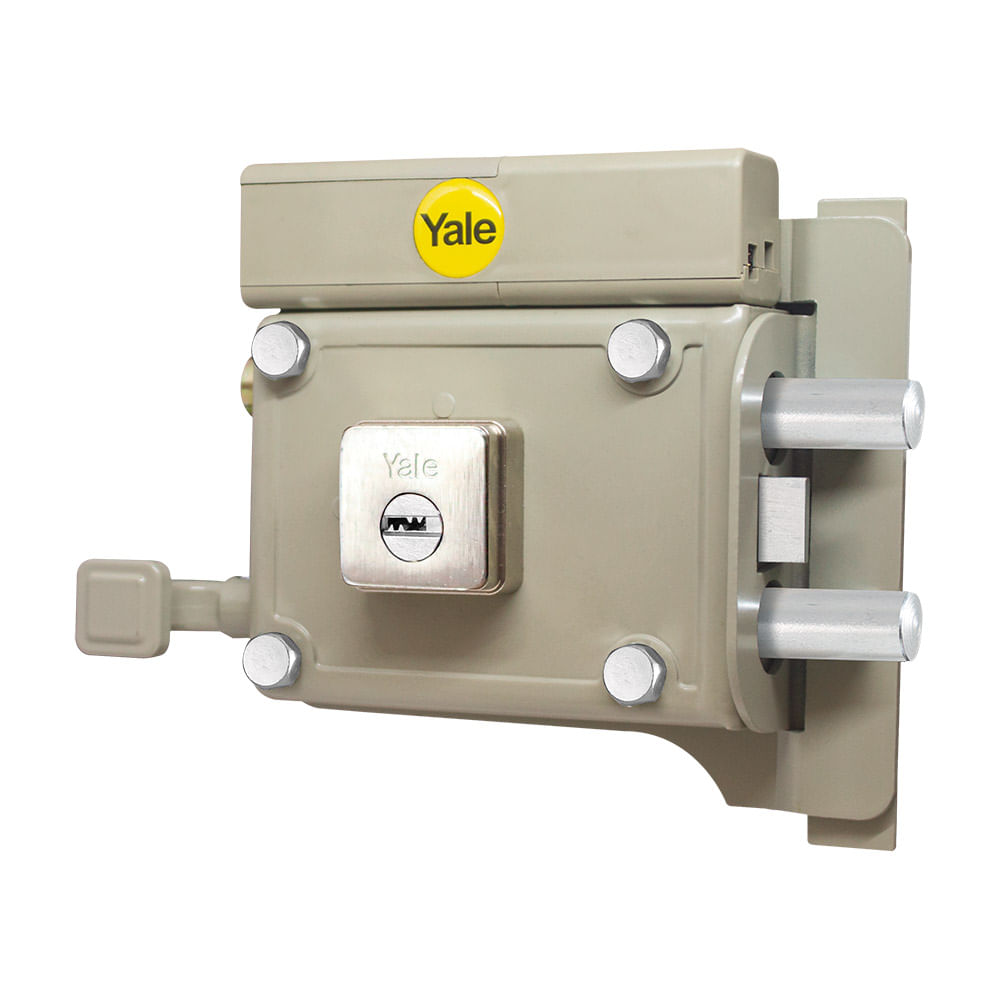 Cerradura sobreponer  tres machos con alarma der Yale 987