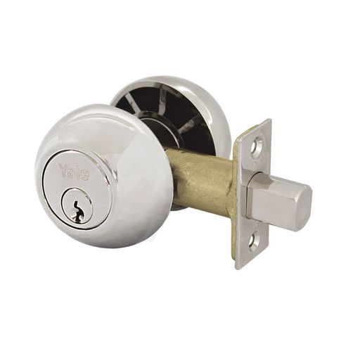 Chapa de seguridad cromo con llace mariposa Yale 170