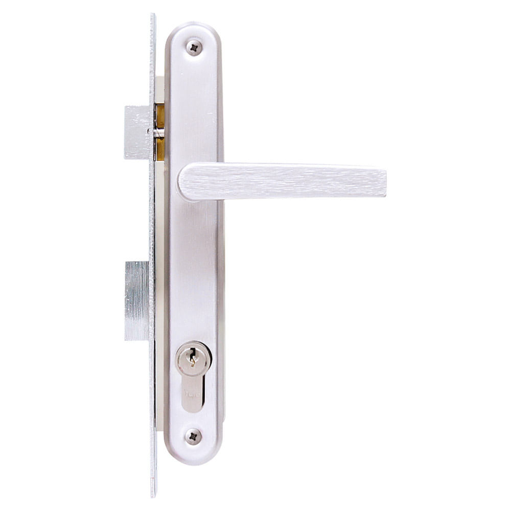Cerradura incrustar con manija cromada Yale E35E