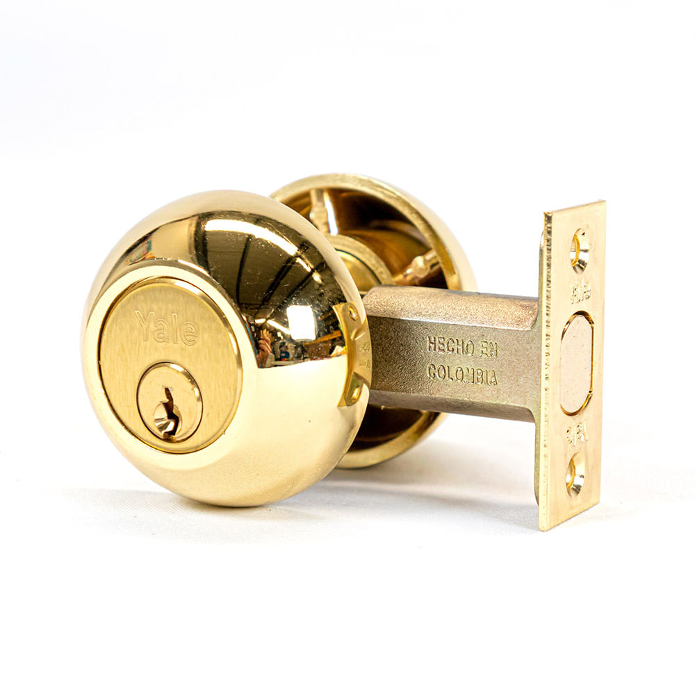 Cerrojo de seguridad  Dorado doble cilindro Yale 170