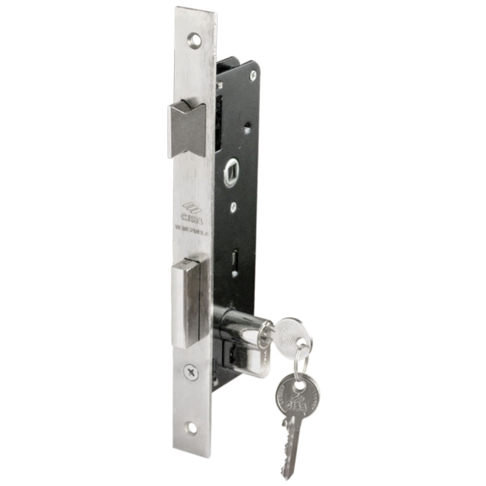 Cerradura de incrustar niquelada cisa 52111