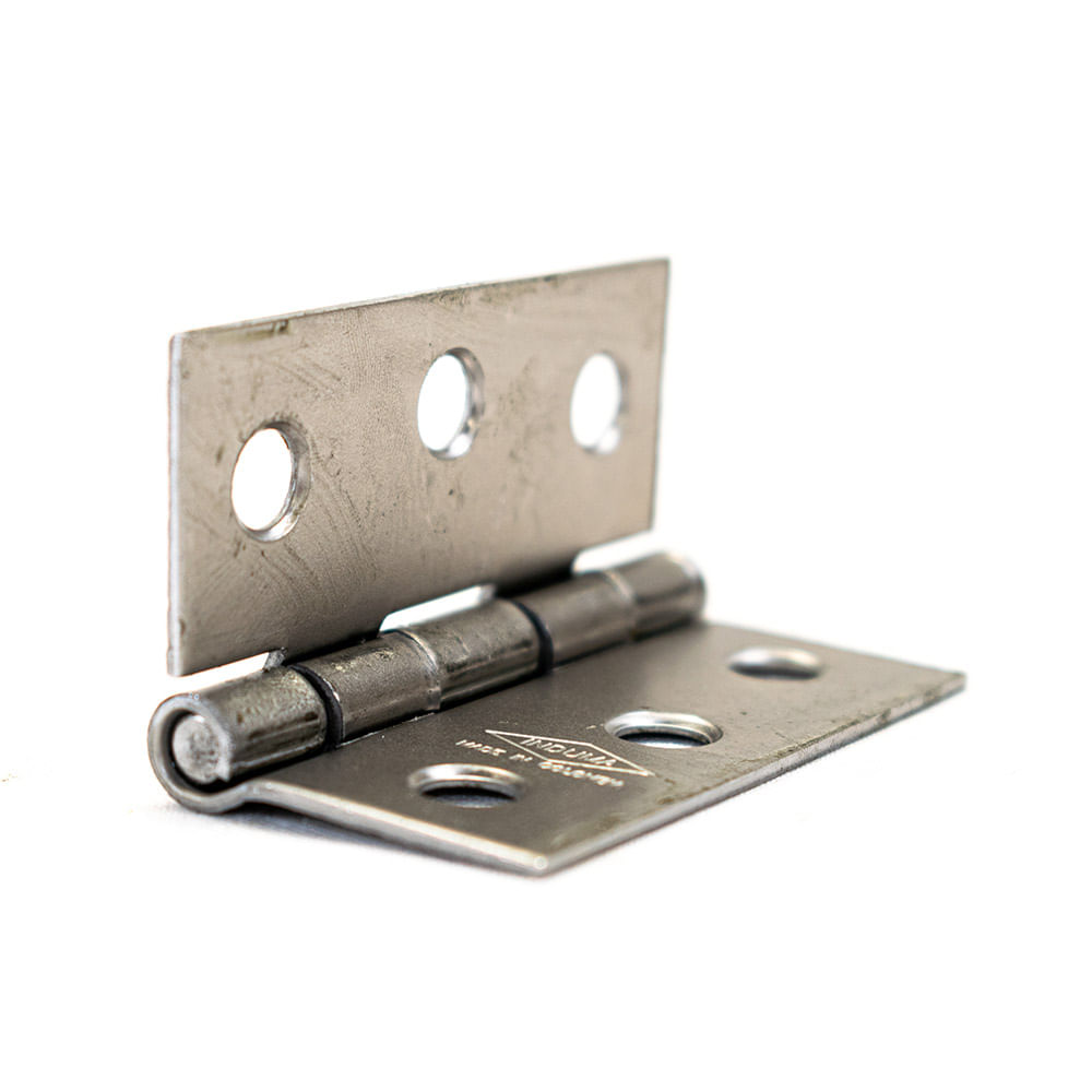 Bisagra nudo hierro 2 1/2" x 3 und cal16 sin tornillos Induma