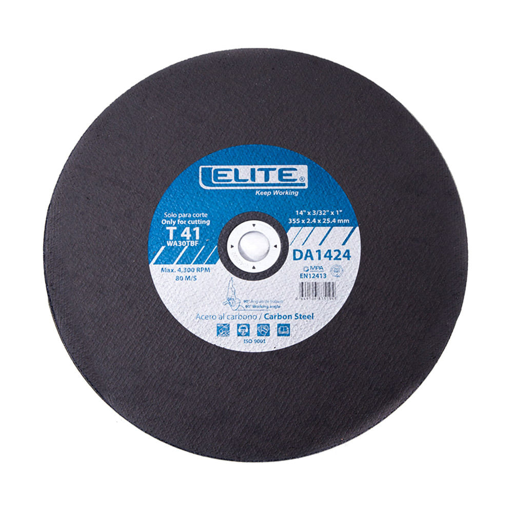 Disco-Elite-14"X 3/32" Da1424 Metal /Inox.