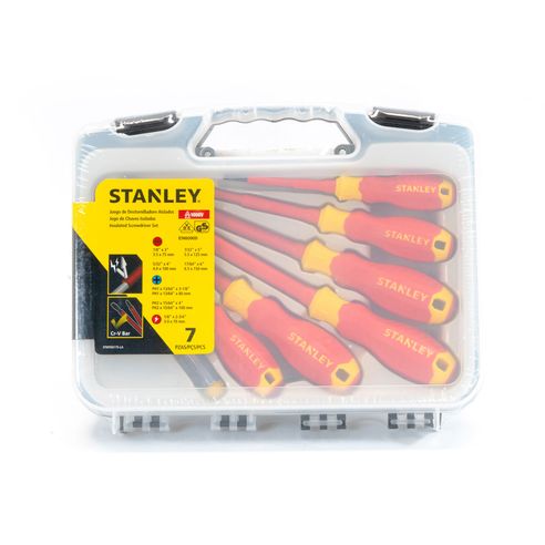 Juego De 6 Destornilladores Aislados + 1 Probador MAXSTEEL Stanley STMT60175-LA