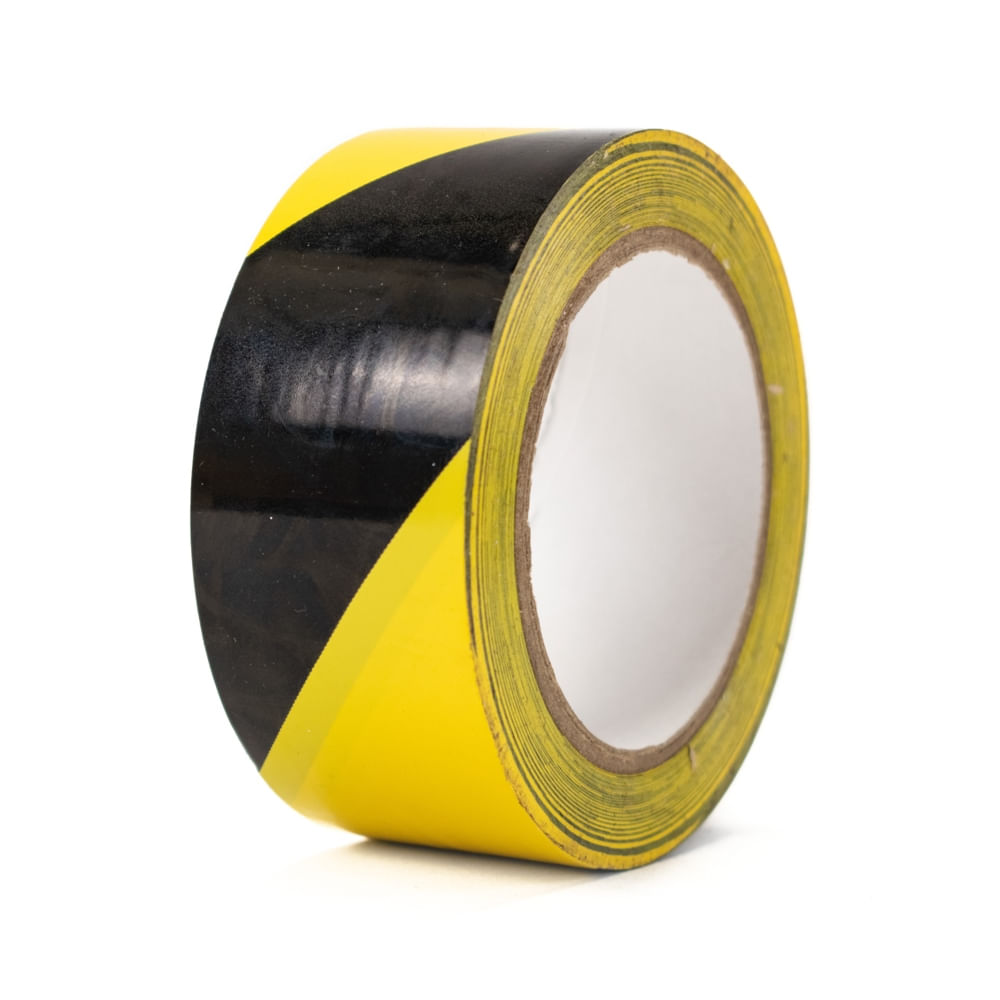 Cinta señal piso con adhesivo Amarilla/Negra 2" x 33mts