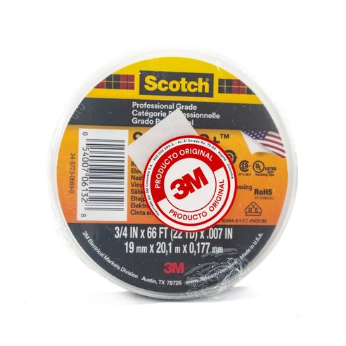 Cinta aislante 33-20mts 3M Scotch super