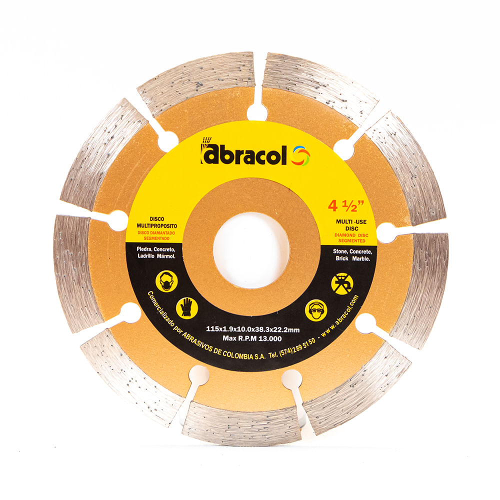 Disco Diamantado -Abracol- 4 1/2 Segment(25)