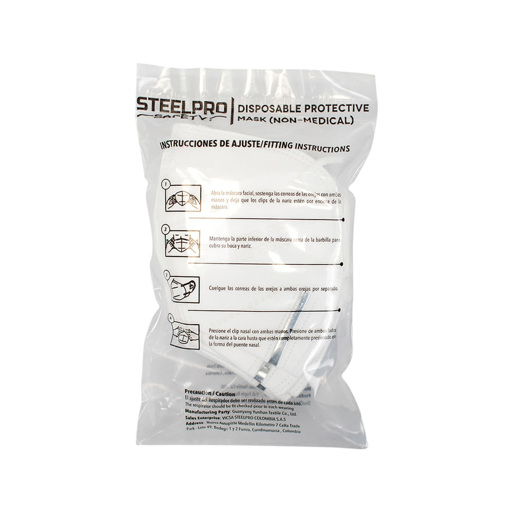 Mascarilla-Steelpro- Kn95(Paquete X10Und.