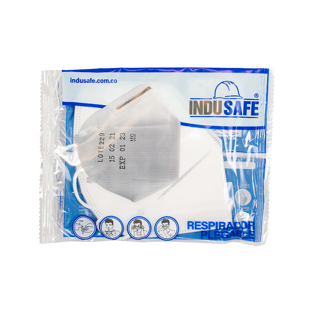 Mascarilla Plegable-Indusafe- Ind001C/Soporte(Dcc)
