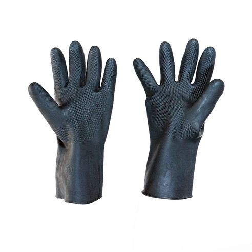 Guante Industrial Caucho Negro Calibre 35 Talla 10