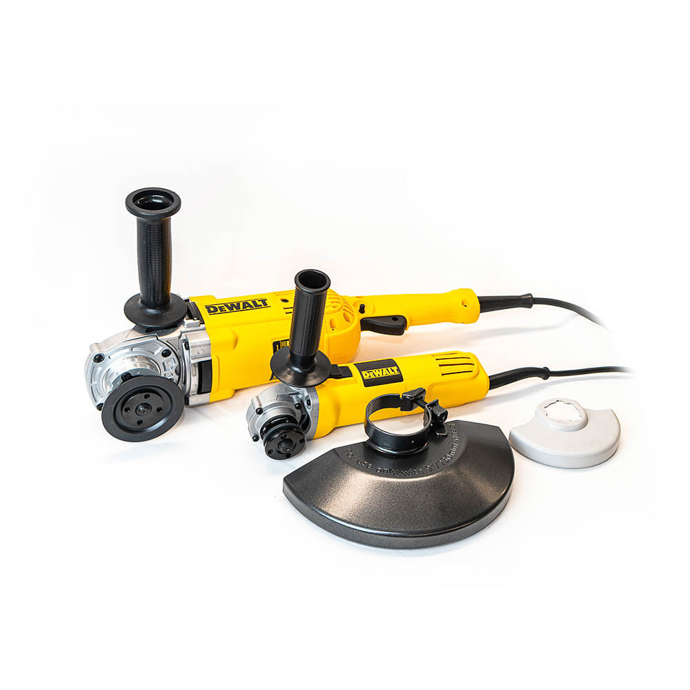Combo Pulidora 9". 2200W. DWE490-B3A + Pulidora 4-1/2". 700W Dewalt DWE4010-B3