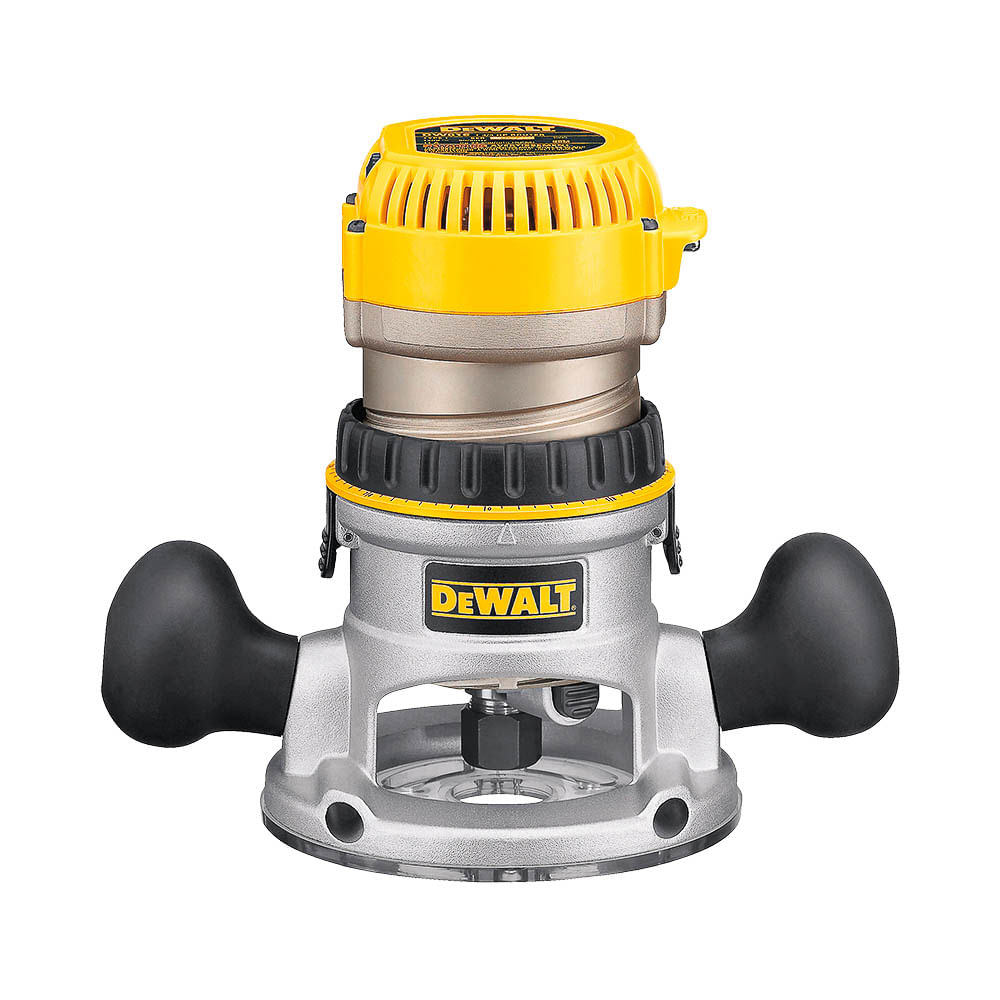 Kit Ruteadora De Base Fija De 2-1/4Hp Velocidad Variable + Bolso Dewalt DW618K