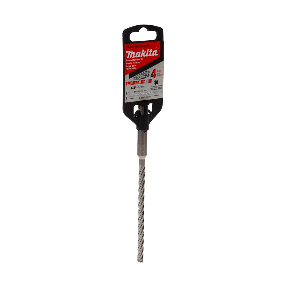 Broca SDS PLUS Nemesis 1/4" x 6" Makita B-59411
