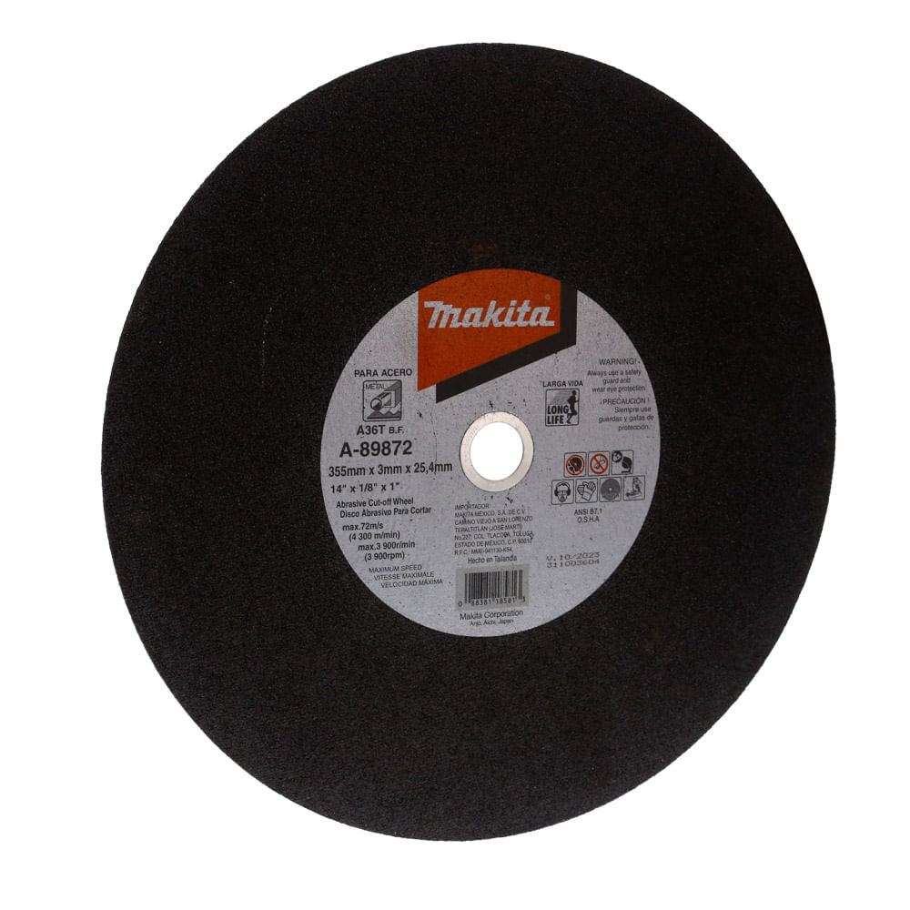 Disco Makita  14"  A-89872 -Metal.               (25)