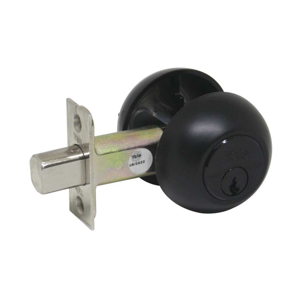 CHAPA SEGURID.YALE 170 1/4 NEGRO  DOBLEC