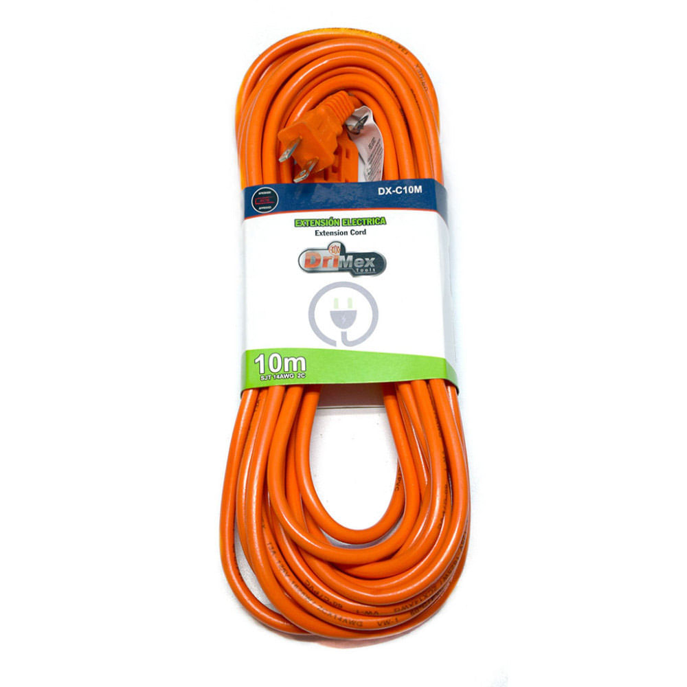 Extensión encauchetada naranja 10 mt Drimex