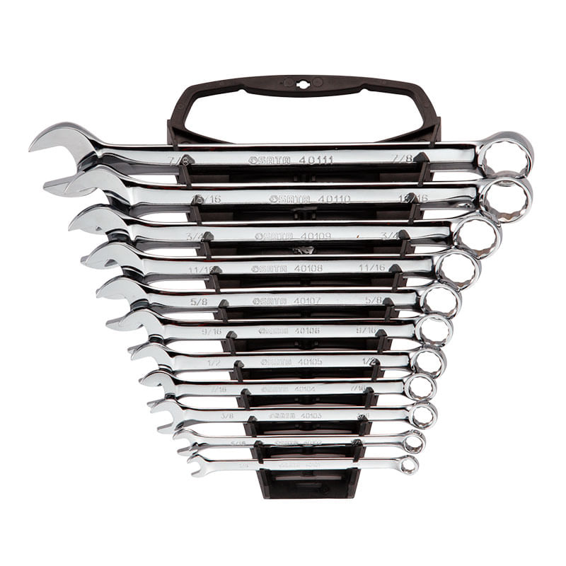 Juego De Llaves Mixtas 1/4 A 7/8" 11 Piezas Sata St09021Sj