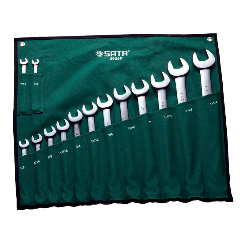 Juego De Llaves Mixtas 3/8 A 1 1/4" 14 Piezas Sata St09069Sj