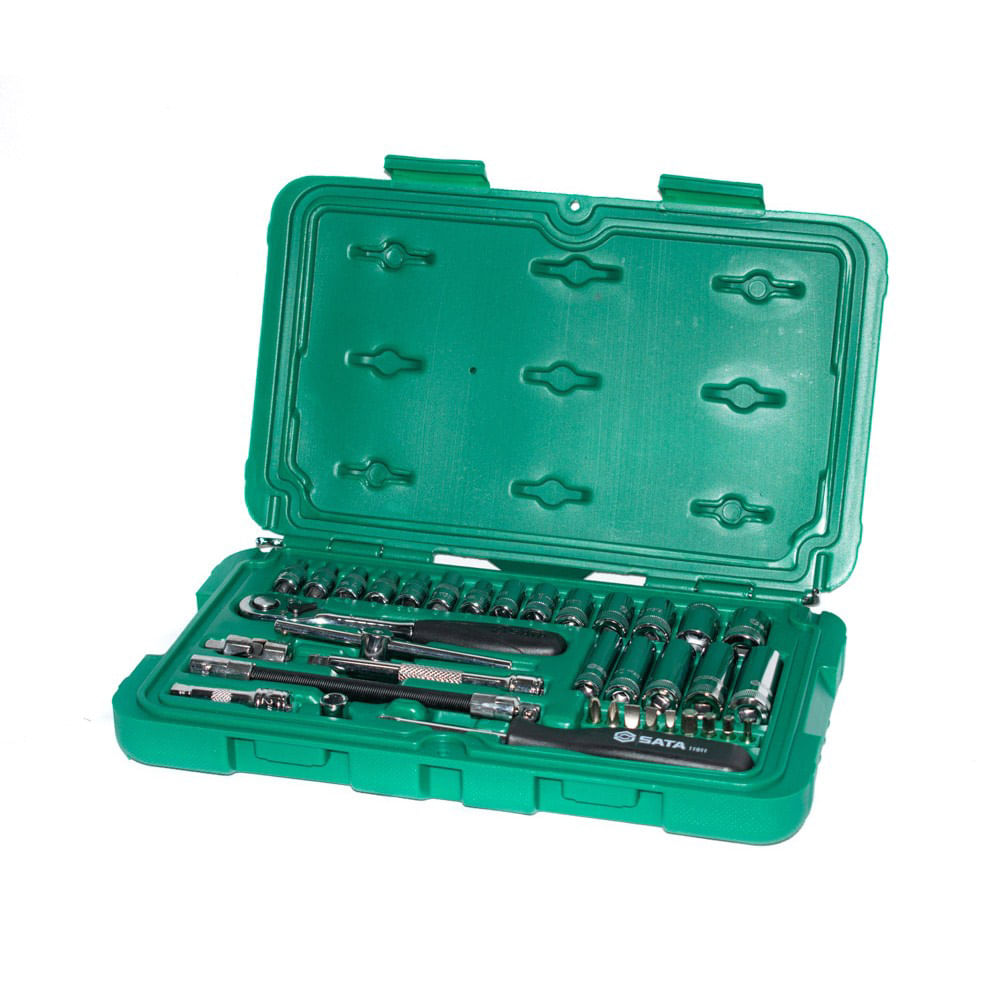 Juego De copas 3,5 a 14 mm de 1/4" 36 piezas Sata ST09001SJ