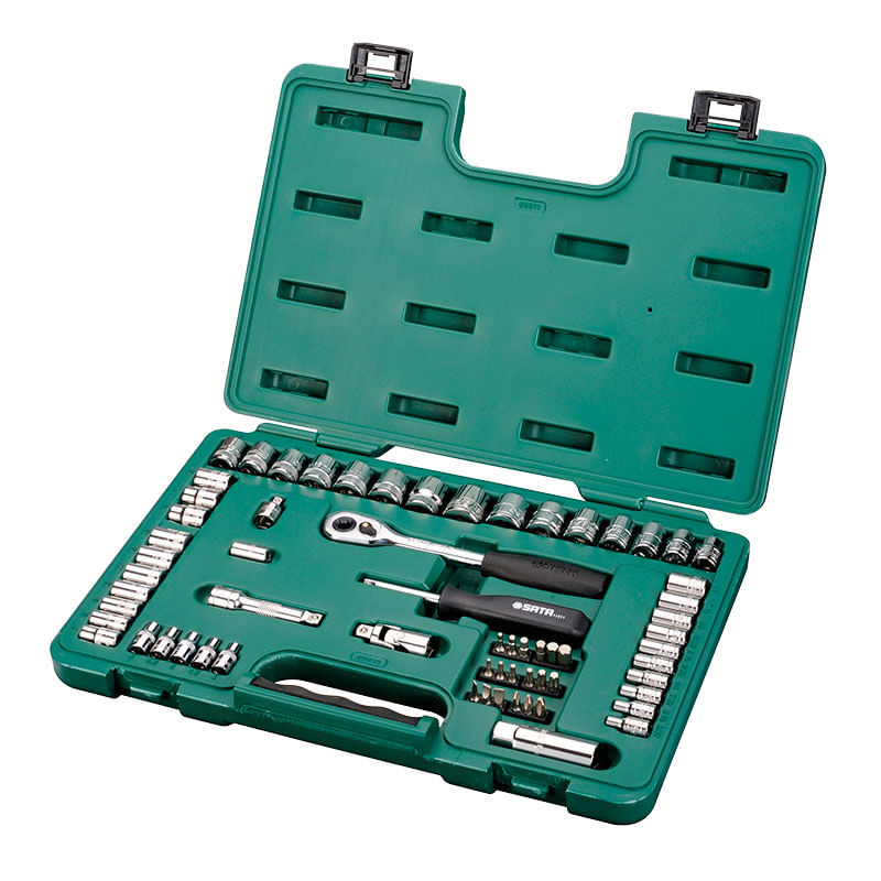 Juego De Copas Mixtas Milimetricas Y Pulgadas 65 Piezas Sata St09011Sj