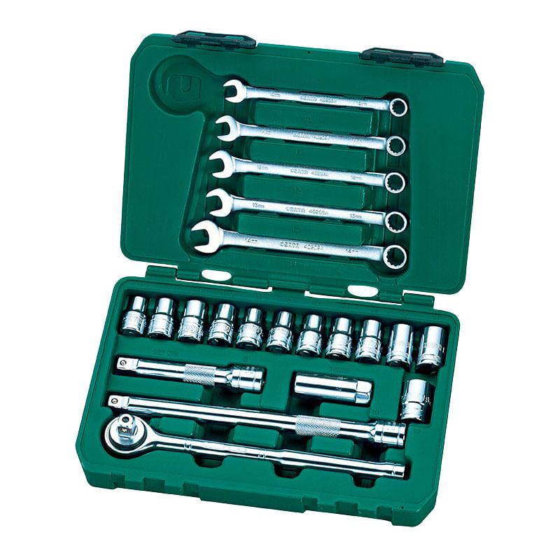 Juego de copas mixtas mm y pulg 21 piezas Sata ST09077SJ