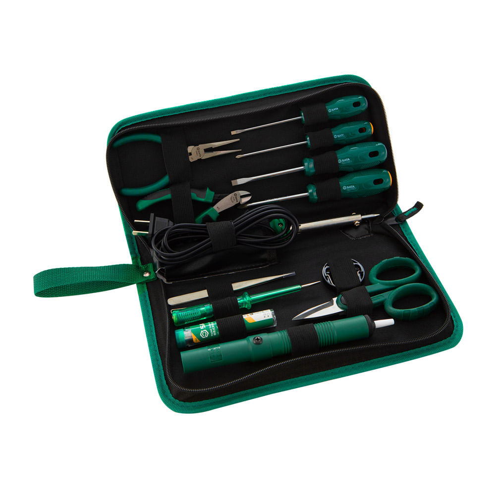 Juego Herramientas Sata Para Electronica 13 Piezas St03710Asj