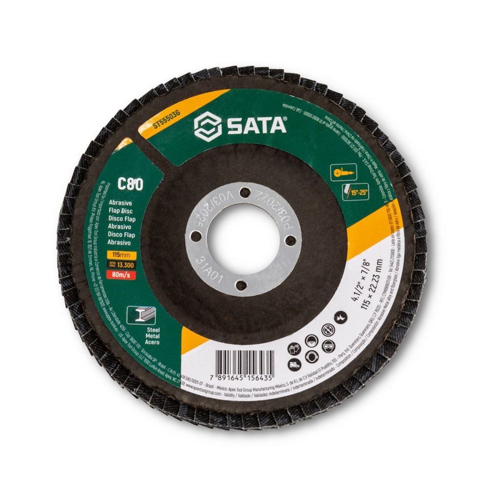 Disco Flap 4 1/2" C80 Sata St55503g