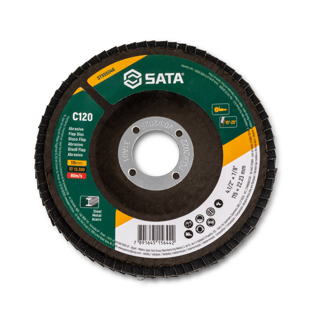 Disco Flap Metal 4-1/2 Pulg C120 Sata St55504g
