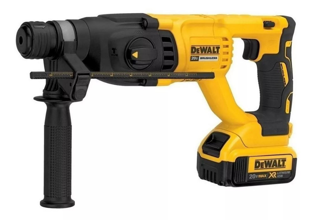 Kit Rotomartillo Inalámbrico Sin Escobillas De 20V Max Plus 1" Con Mango En "D" + 2 Bat. 4.0Ah + Cargador Dewalt DCH133M2-B3