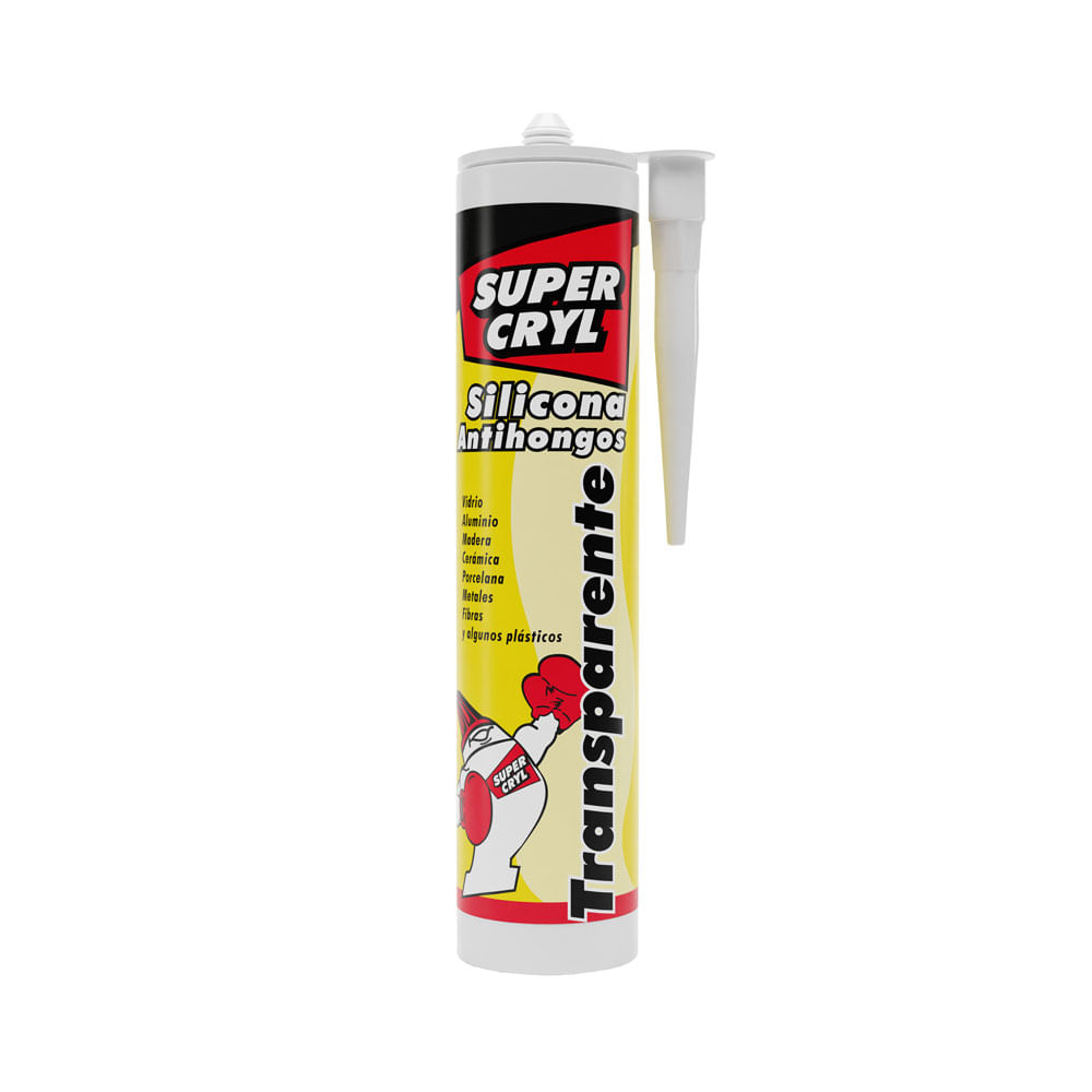 Silicona Antihongos Transparente Súper Cryl x 200 Ml