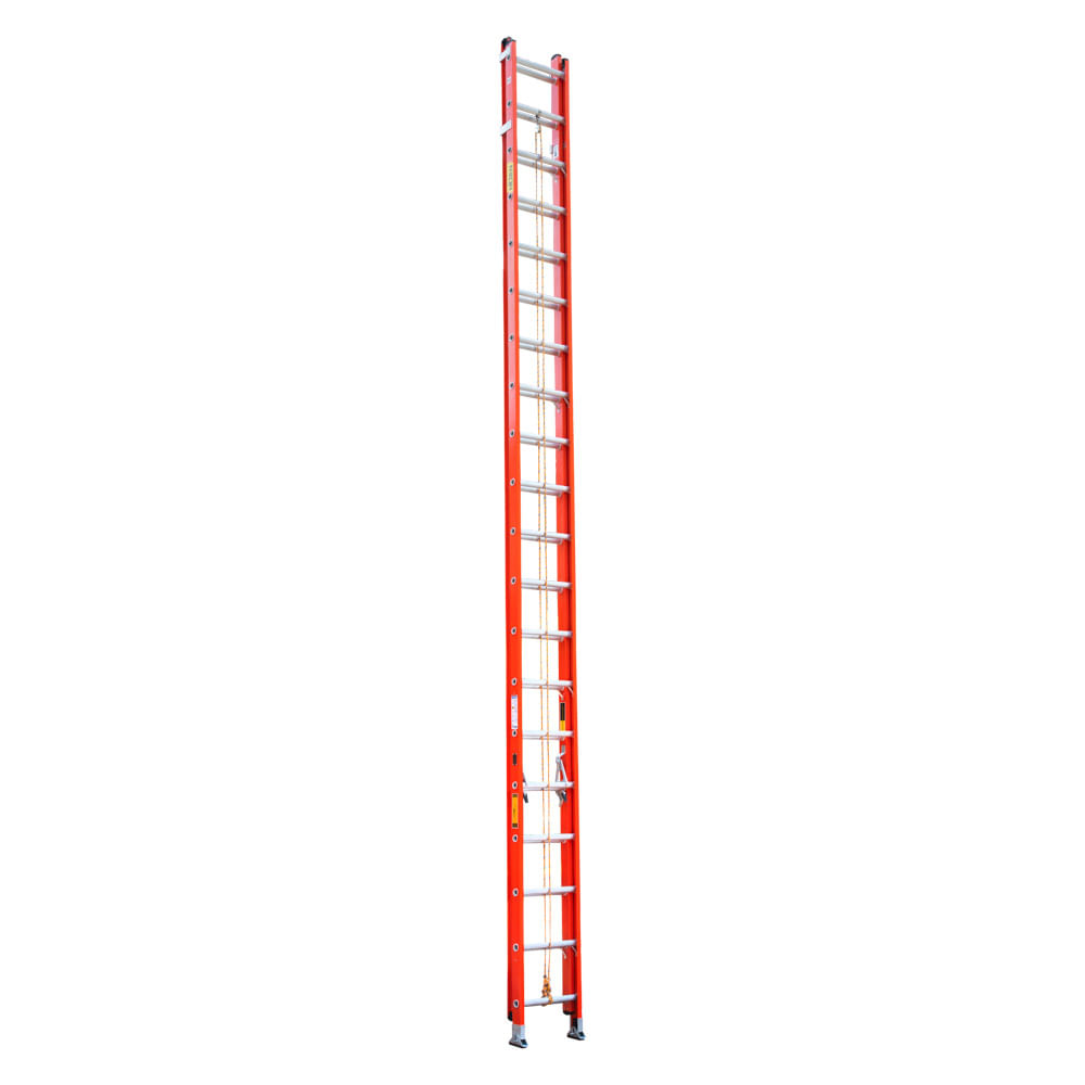Escalera extensión 2 cuerpos fibra de vidrio 40 peldaños 10.8mt