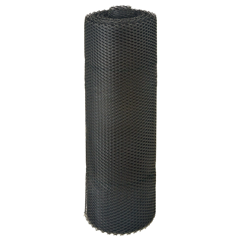 Rollo malla diamante 16 x 16mm 1mt x 30mt negra