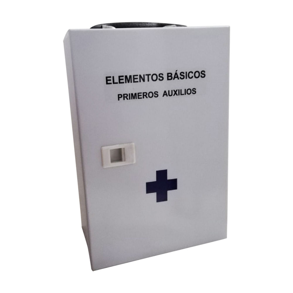 Botiquín metálico tipo cruz roja