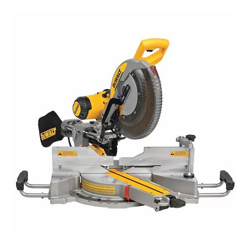 Sierra Ingleteadora Compuesta Deslizante De Doble Bisel De 12". 1675W Dewalt DWS780