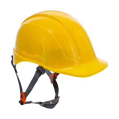 Casco amarillo dieléctrico tipo II 6 apoyos + ratchet Zubiola