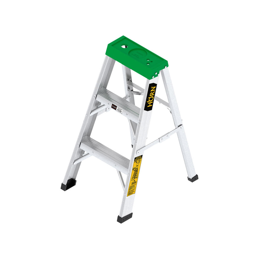 Escalera Tijera De Aluminio Horn 3 pies 90cm Tipo 2
