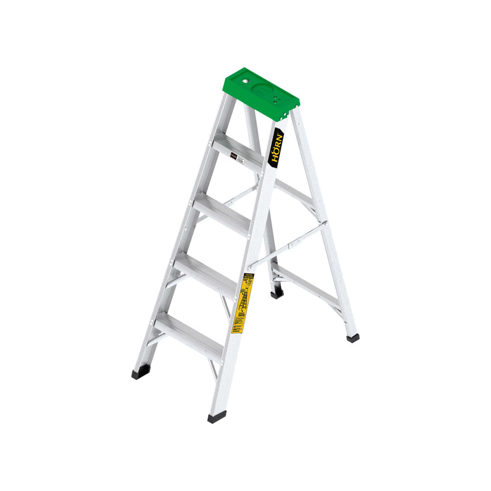 Escalera Tijera De Aluminio Horn 5 Pies 1.5mt Tipo 2 / 102kl