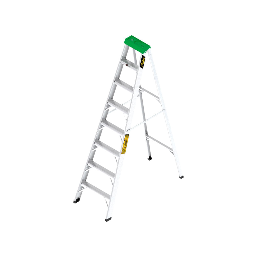 Escalera Tijera De Aluminio Horn 8 Pies 2.4mt Tipo 2 / 102kl
