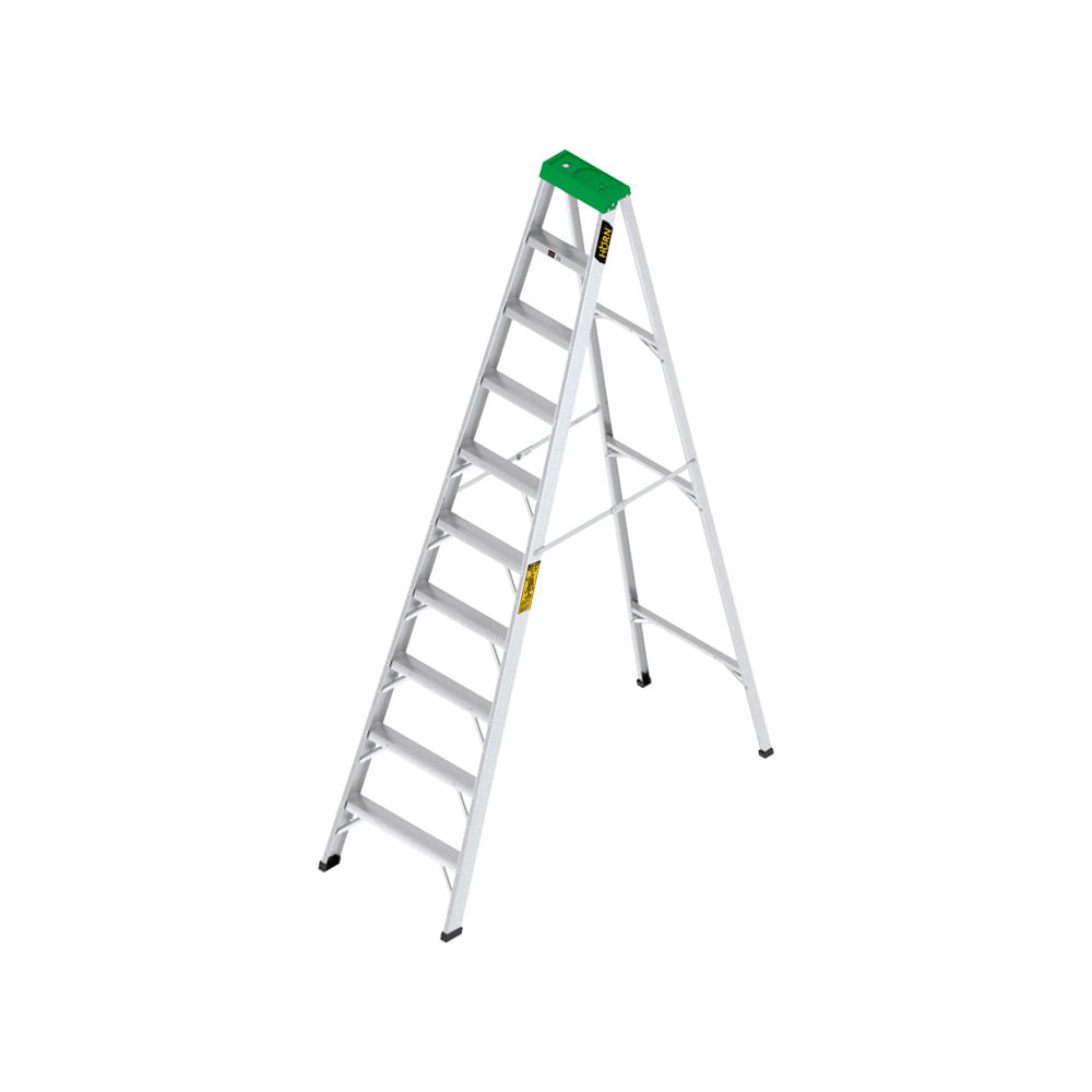 Escalera Tijera De Aluminio Horn 10 Pies 3mt Tipo 2 / 102 kl