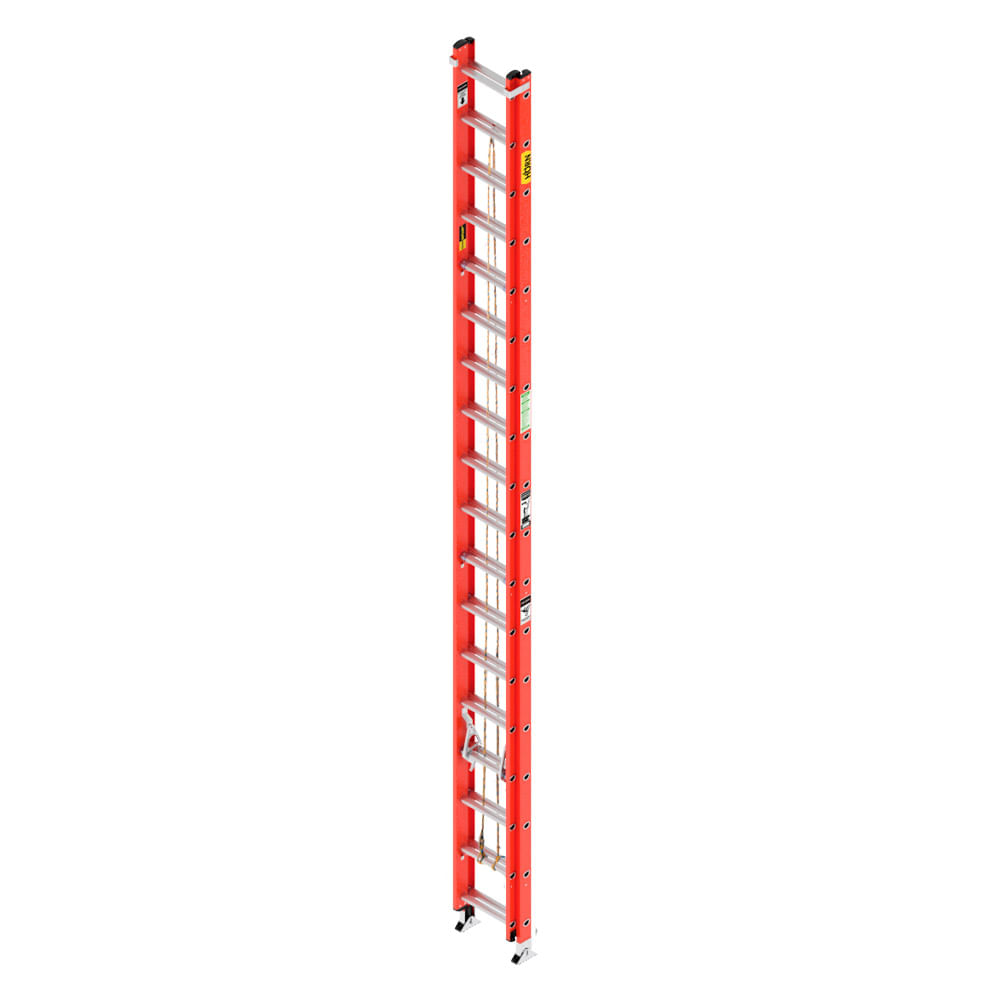 Escalera Extensión 2 Cuerpos Fibra De Vidrio 36 Peldaños 9.9mt