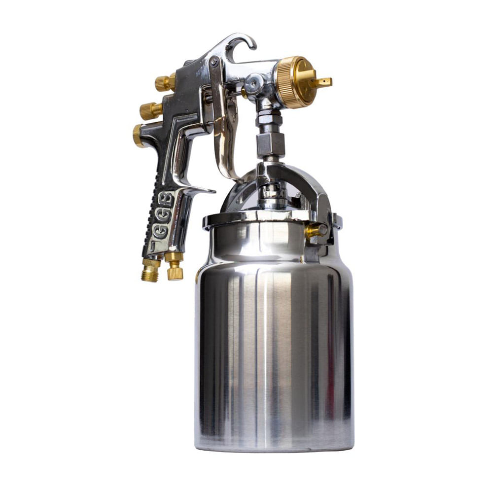 Pistola Aerografo Ggb Agb 2010 1000Ml 55Psi Metal (Succion