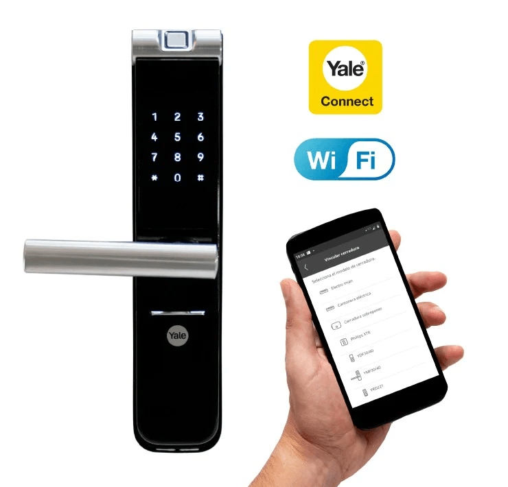 Kit de Yale Connect con Cerradura Digital YMF40 (Incluye modulo Wi-fi)