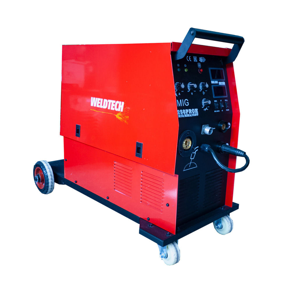 Soldador Inversor Weldtech Mig/Mma Torre 250A 220V+Careta