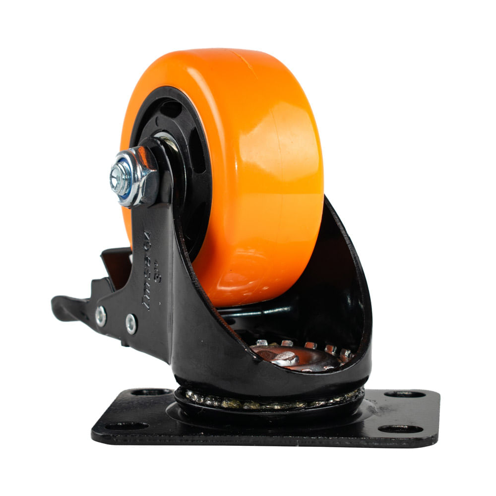 Rodachina-Imsa 3" -A- Tp Naranja C/Freno(12)